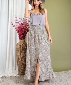 The Ranch House ANIMAL PRINT MAXI SKIRT Bottoms