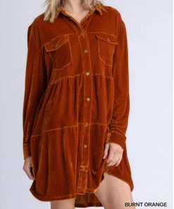 UMGEE The Velvet Collar Dress Dresses