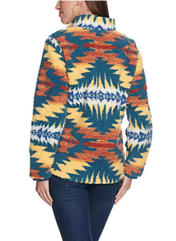 The Ranch House Pendleton Night Dance Teal Aztec Jacket Women 5 The Ranch House Pendleton Night Dance Teal Aztec Jacket Women