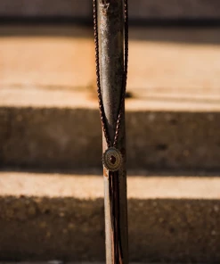 The Ranch House Deerskin Braided Concho Necklace Jewelry