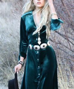 The Ranch House Silverado Velvet Audrey Duster/Dress