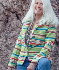 The Ranch House Sale Silverado Lime Serape Riding Jacket