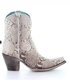 The Ranch House Corral Boots Corral Natural Ankle Boot