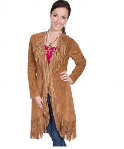 The Ranch House Sale Scully Suede Fringe Knee Coat