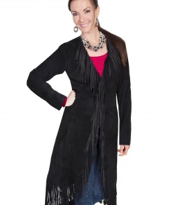 The Ranch House Sale Scully Suede Fringe Knee Coat