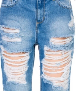 The Ranch House Women No Sensor Extreme Distressed Jeans