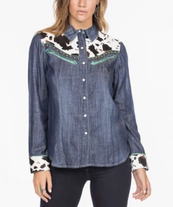 The Ranch House Double D Wow Cow Baby Workshirt