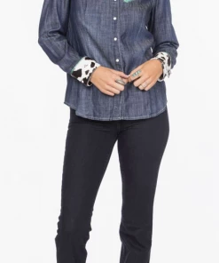 The Ranch House Double D Wow Cow Baby Workshirt