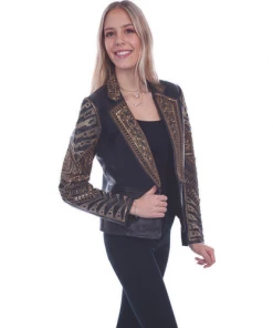 The Ranch House Outerwear Lil Miss Thang Studded Jacket