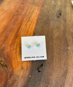 The Ranch House Sparkle Turquoise Studs Turquoise/Silver