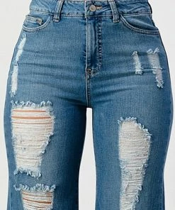 UNIQ INC Jodi High Rise Mega Flares Women