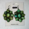 The Ranch House Green Cluster Earrings Jewelry