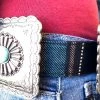 The Ranch House Black Serape Concho Belt 1 The Ranch House Black Serape Concho Belt