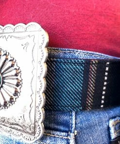 The Ranch House Black Serape Concho Belt