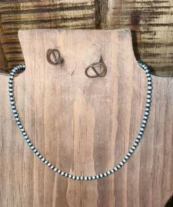 Sun West Accessories 14” Navajo Pearls Choker Necklace