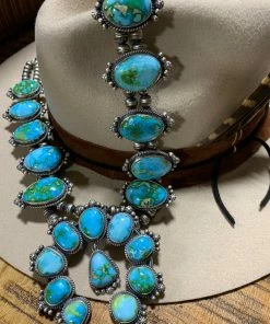 The Ranch House Jewelry Sonoran Gold Turquoise Squash Set