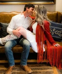 The Ranch House/Hannah Maed Levy Original Outerwear HML Fringe Benefits Leather Jacket