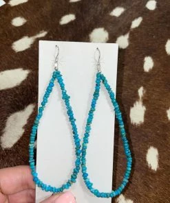 Rio Grande Hallo Teardrop Turq Earrings Accessories