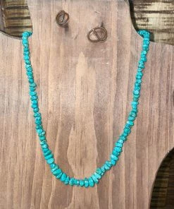 Sun West Accessories Simple Turquoise Necklace