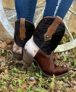 The Ranch House Corral Hair & Conchos Ankle Boot Collections