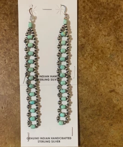 The Ranch House Chain Hang Low Turquoise Earrings
