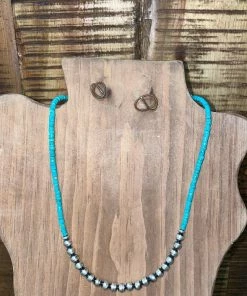 Sun West Accessories Spicy Turquoise Navajo Necklace