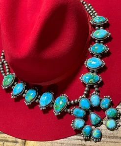 The Ranch House Jewelry Sonoran Gold Turquoise Squash Set