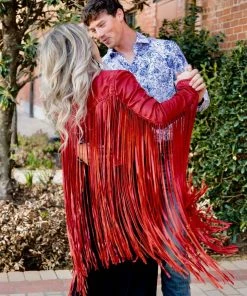 The Ranch House/Hannah Maed Levy Original Outerwear HML Fringe Benefits Leather Jacket