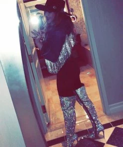 Steve Madden Wonders Rhinestone Knee High Boot