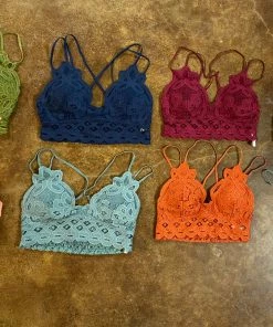 The Ranch House Women Lace Criss Cross Back Bralette