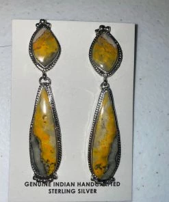 The Ranch House Bumblebee Tear Drop Earrings Jewelry