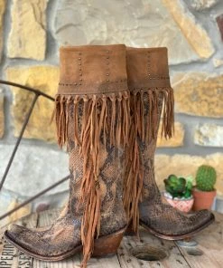 The Ranch House Liberty Black Old World Python Boots