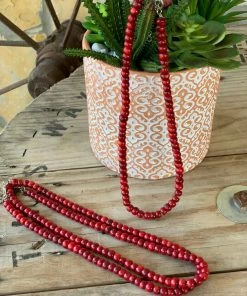 The Ranch House Accessories Ruby Slipper Coral Choker