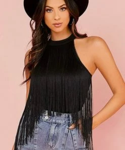 Luv Fashion Women Fifty Shades Of Black And Fridge Bodysuit