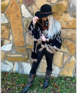 The Ranch House The Painted Pony Fringe Fur Coat