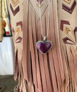 The Ranch House Accessories Purple Durple Heart Necklace