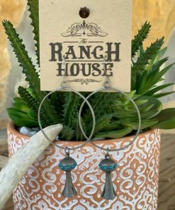 The Ranch House Squash Blossom Hoops Accessories