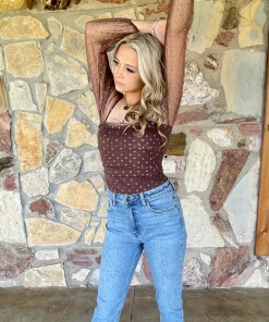 The Ranch House Women Meshing Around Star Bodysuit