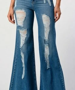 UNIQ INC Jodi High Rise Mega Flares Women