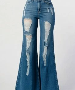 UNIQ INC Jodi High Rise Mega Flares Women