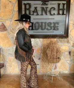 The Ranch House Outerwear Scully Lambskin Fringe Jacket