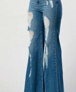 UNIQ INC Jodi High Rise Mega Flares Women