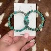 Rio Grande Circle Stacked Stone Turq Earrings Accessories