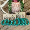 The Ranch House Turquoise Falls Hoop Earrings Accessories