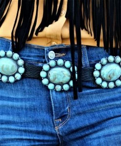 The Ranch House Double D Ranch Turquoise Amarillo Belt