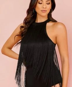 Luv Fashion Women Fifty Shades Of Black And Fridge Bodysuit